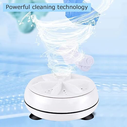 Ultrasonic Rotating Turbine Washing Machine for Socks Underwear Dishes Clothes