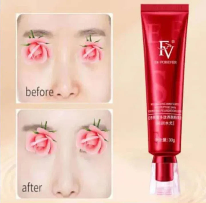 FV SK-FOREVER Liquid Foundation – Lightweight Oil-Control Formula with Peptides & Bird’s Nest Extract – Nourishing Ivory Shade Base Makeup (30g Tube)