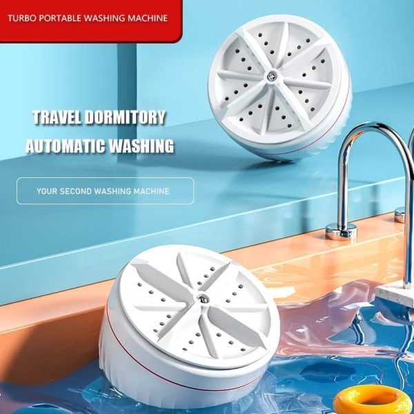 Ultrasonic Rotating Turbine Washing Machine for Socks Underwear Dishes Clothes