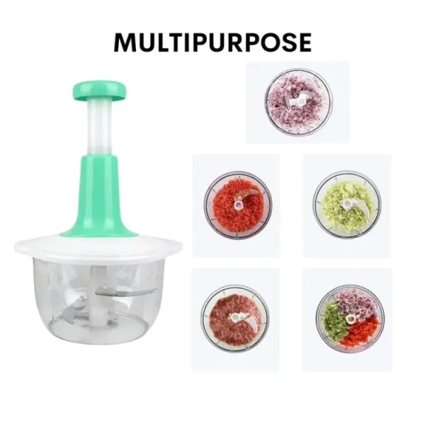 Multi-functional Vegetable Meat Grinder, Grater, Chopper -2 Liter (random Color)