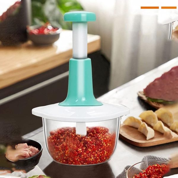 Multi-functional Vegetable Meat Grinder, Grater, Chopper -2 Liter (random Color)