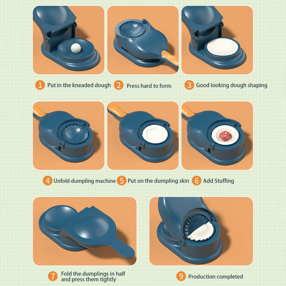 dumpling maker homemade dumplings dumpling folding tool easy dumpling recipe 24 cm medium size