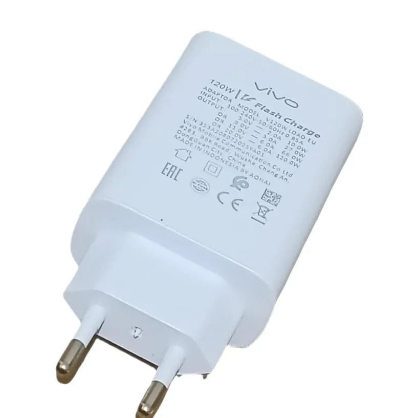Vivo 120W Flash Charging USB Port Adapter – Fast Charger
Rs